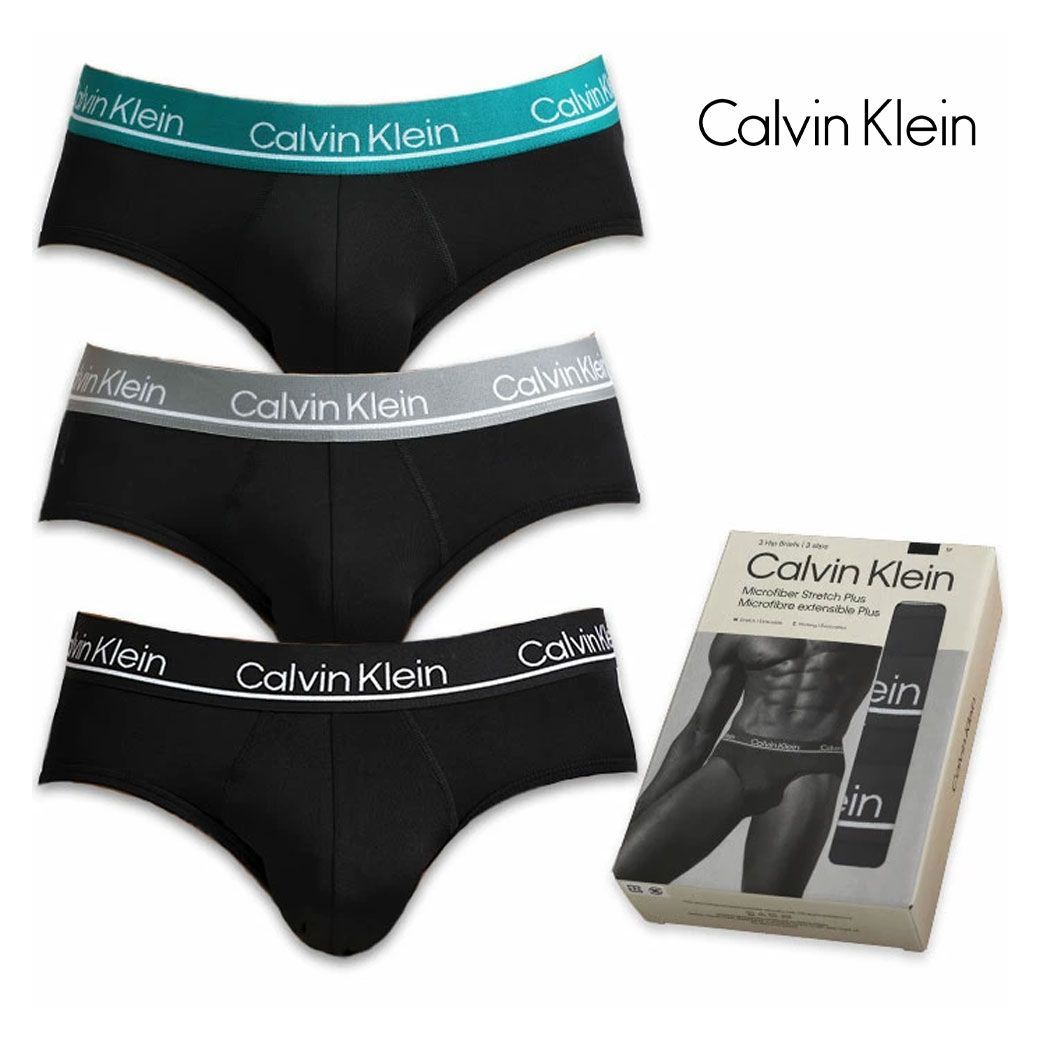 3枚セット カルバンクライン ブリーフ ビキニ ポリエステル マイクロファイバー Calvin Klein CK メンズ 男性下着 メンズ下着 NP27510-SJA