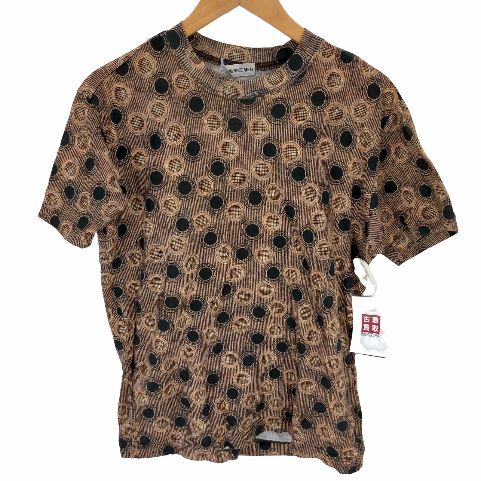 イッセイミヤケメン ISSEY MIYAKE MEN ドットプリントVネックTシャツ