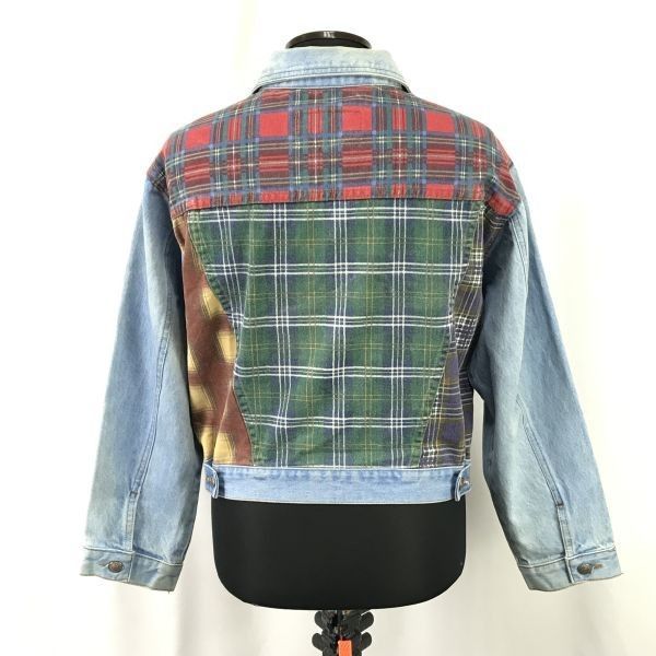 80s-90s?/Vintage/USA製★スティールジーンズ/STEEL JEANS★注目！パッチワーク/デニムジャケット/ジージャン【mens-S】ウエスタン/Jackets/Jumpers◆zBH299 80s-90s?/Vintage/USA製☆スティールジーンズ/STEEL JEANS☆注目