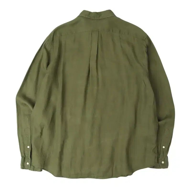 ポロ Ralph Lauren ラルフローレン カーキ リネン クラシックフィット シャツ