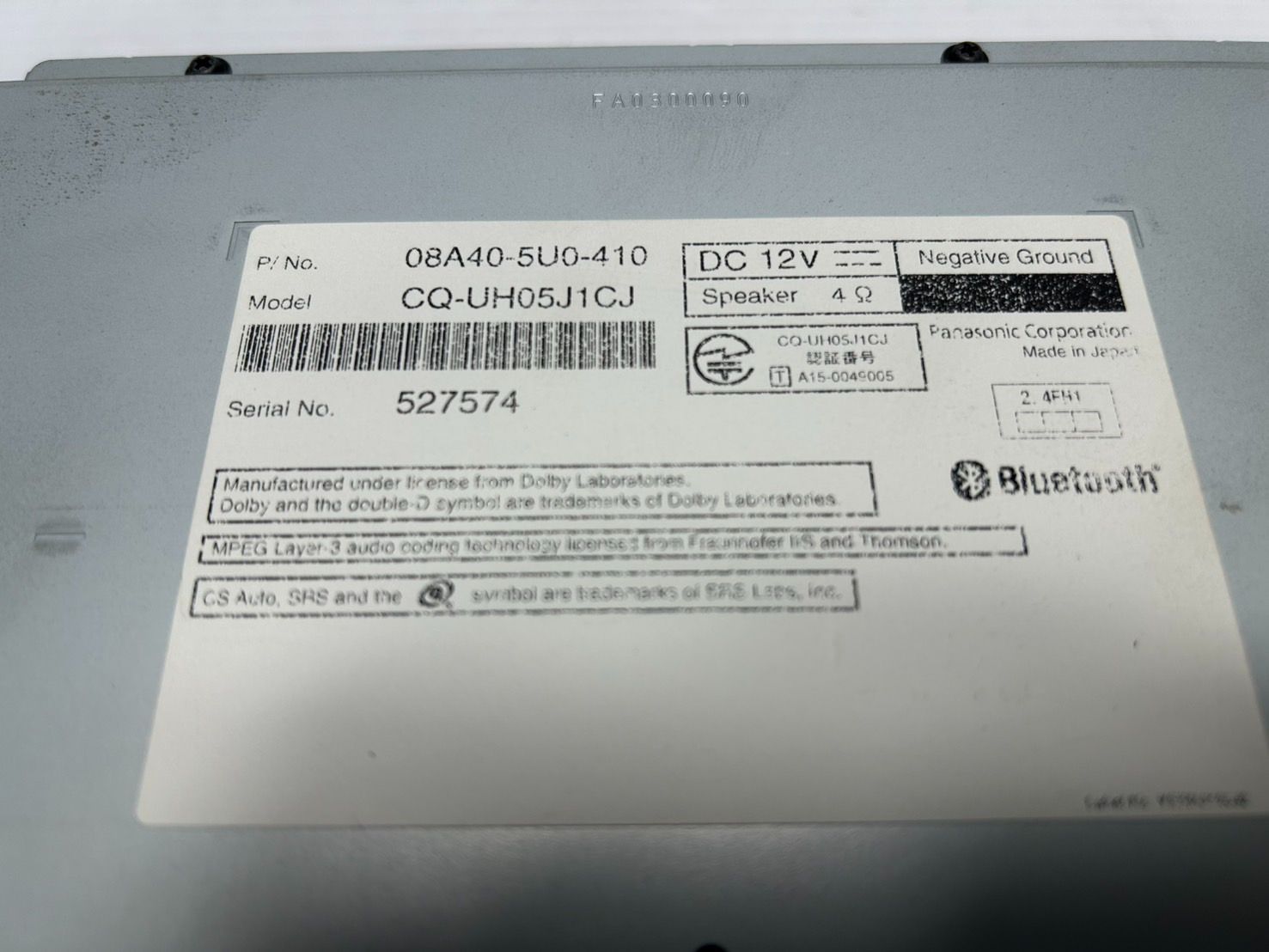 ホンダ 純正オプション Gathers インターナビ VXM-165VFi 08A40-5U0 