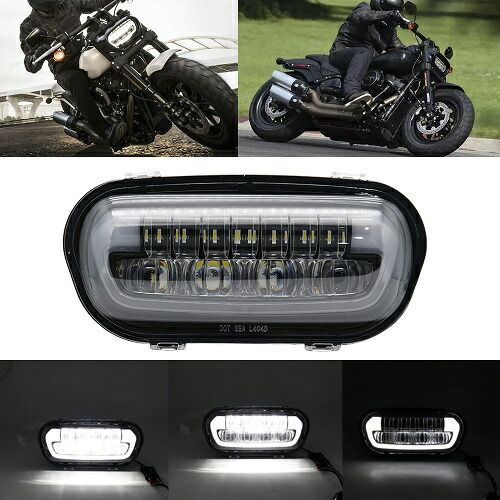 ハーレー ダイナ ファットボブ LEDヘッドライト Dyna Fat Bob LEDプロジェクター ヘッドライト