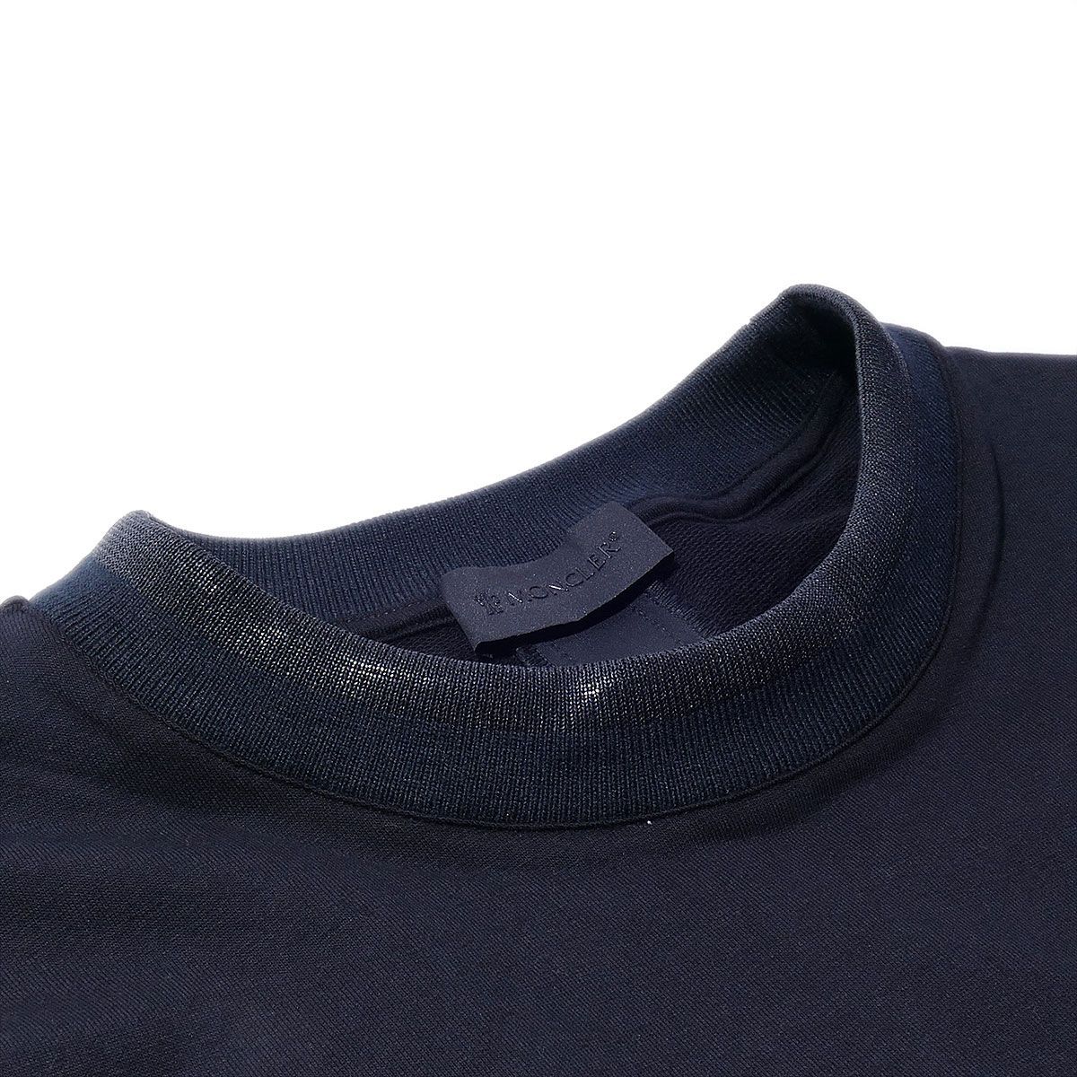 即発 MONCLER ロングスリーブTシャツ 8D00017 999ブラック BEAMS F（ビームスF）MONCLER / コットン ロングスリーブTシャツ