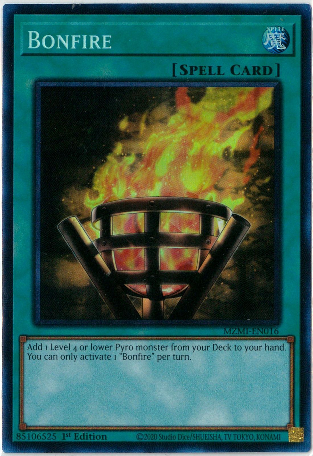 遊戯王/英語版/北米版/篝火/Bonfire/コレクターズレア/1st Edition 