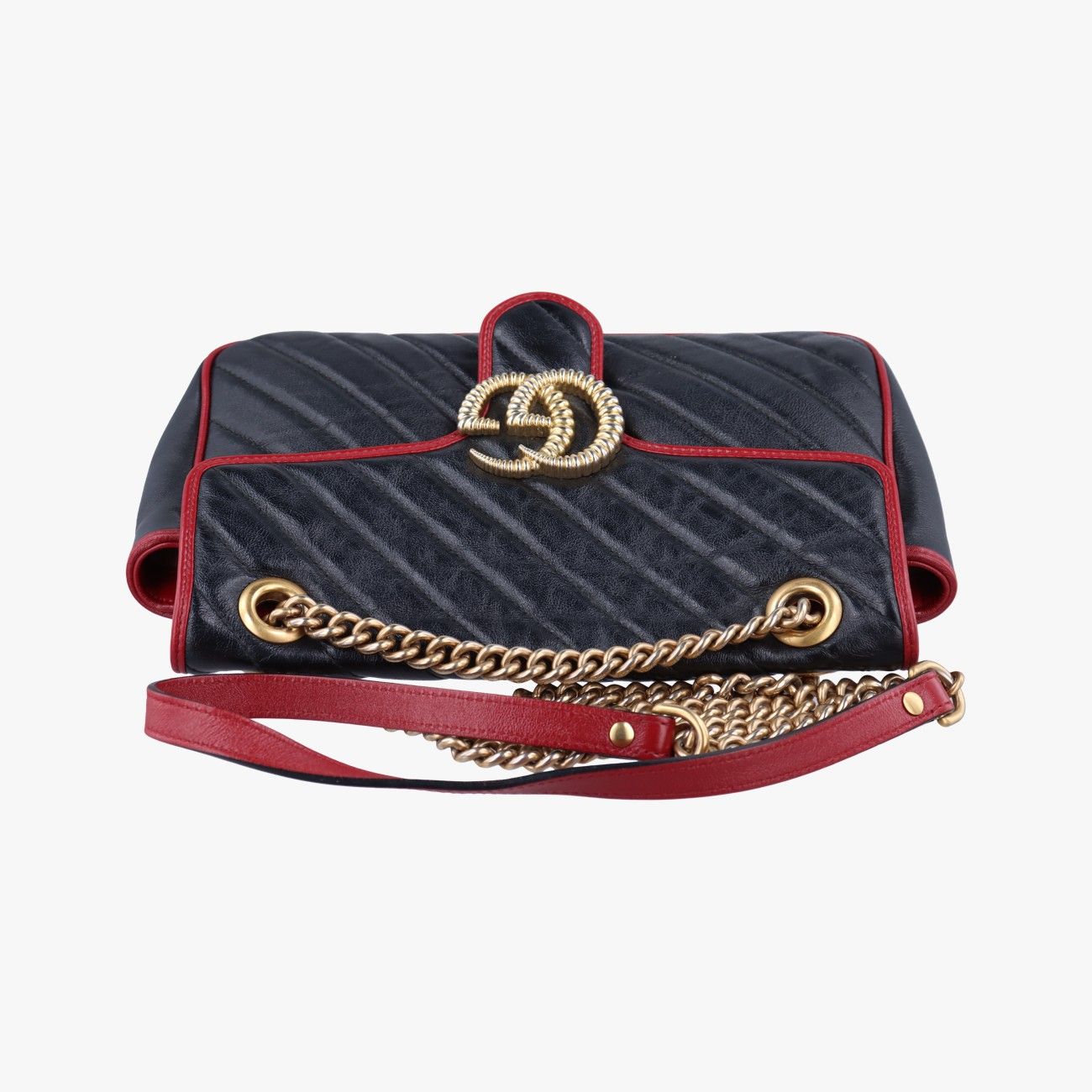 グッチGucciGGマーモントブラック×レッドレザー443497G029515359