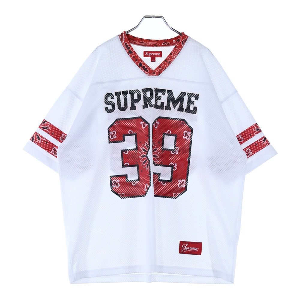 SUPREME シュプリーム 25SS Bandana Football Jersey バンダナ フットボールジャージ ホワイト|レッド