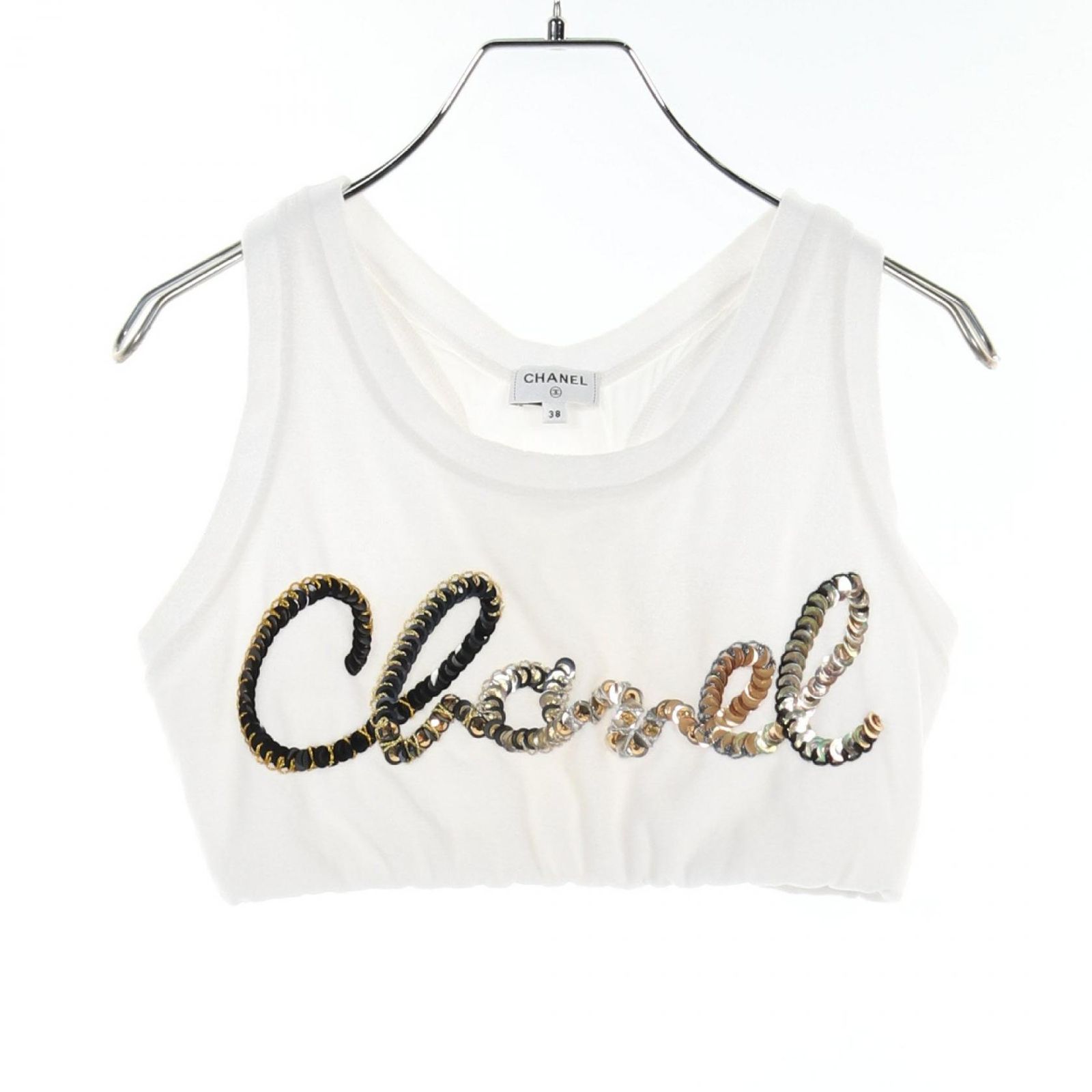 シャネル CHANEL タンクトップ P72665V64316 コットン トップス