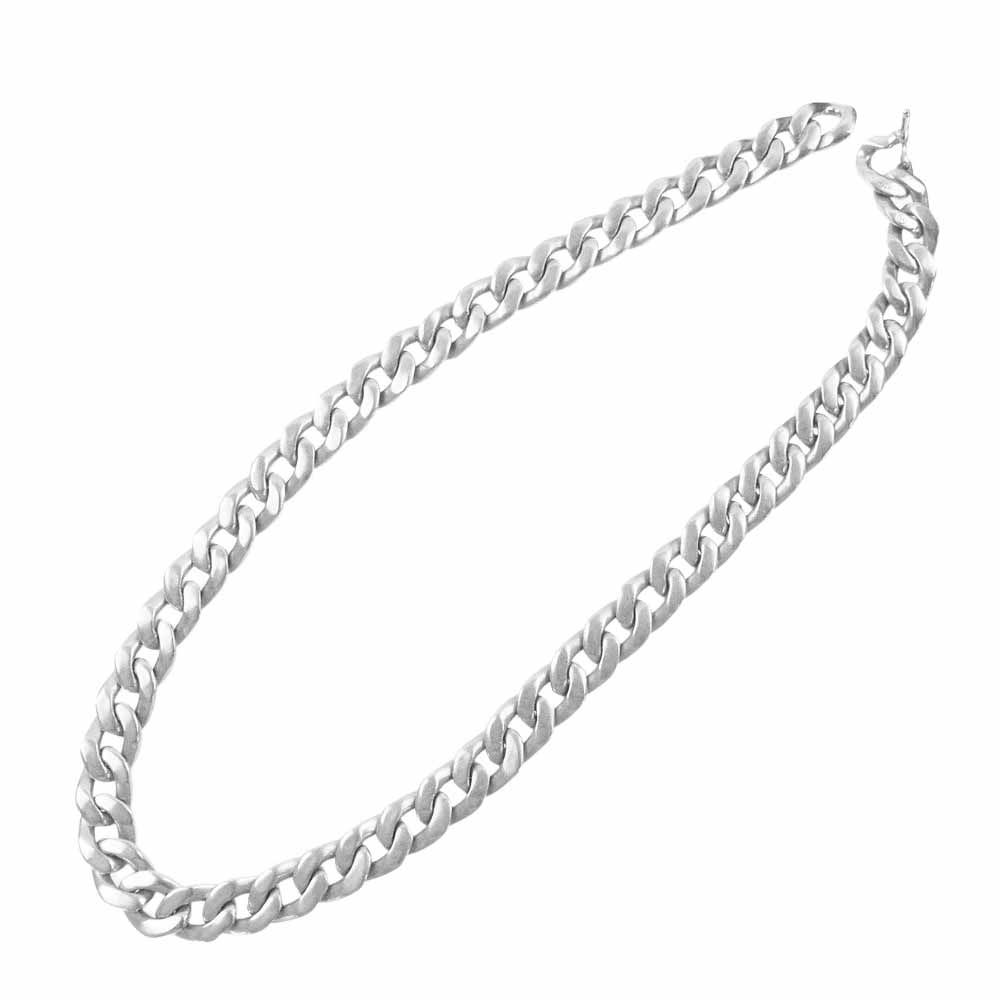 MAISON MARGIELA メゾンマルジェラ SI8UU0002 11ライン CHAIN NECKLACE チェーン ネックレス インター ロッキング シルバー系【中古】