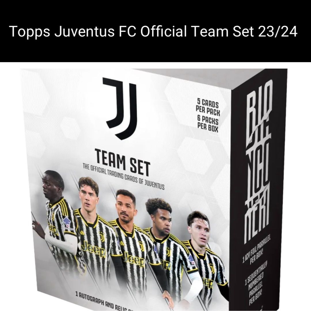 在庫ラスト1箱※【新品未開封】Topps Juventus FC Official Team Set 23 