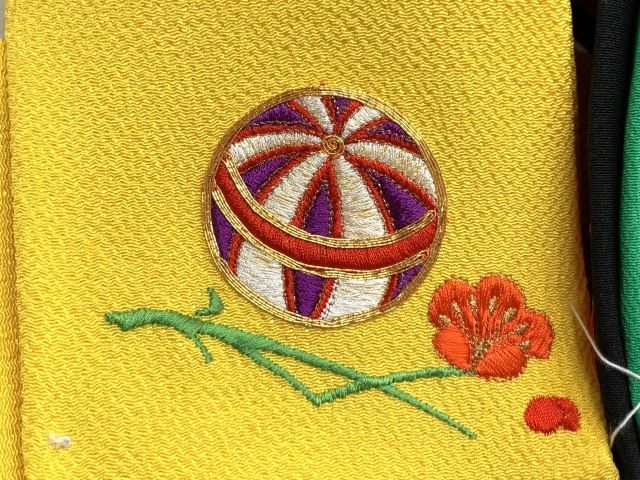 刺繍柄作り帯 三歳用