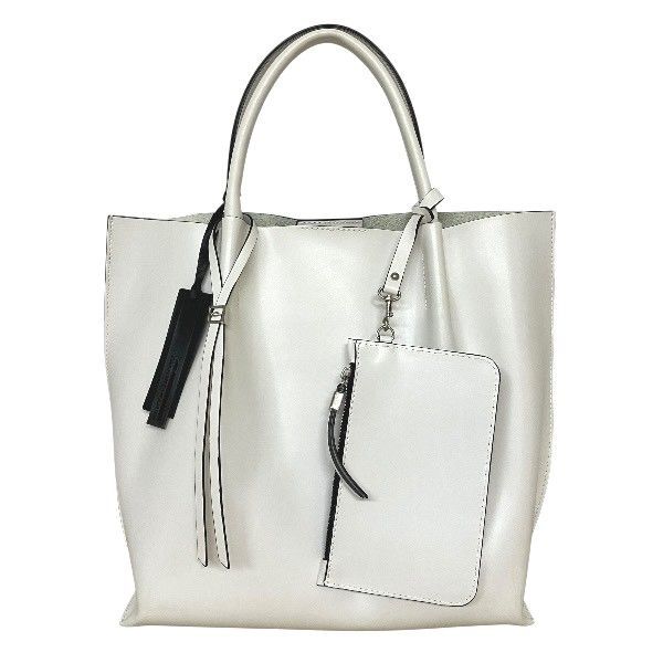 ジャンニキアリーニ ホワイト レザー バッグ トートバッグ ハンドバッグ レディース