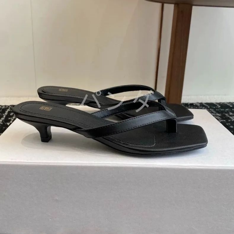 TOTEME トーテム HEEL FLIP FLOPS トングサンダル ブラック