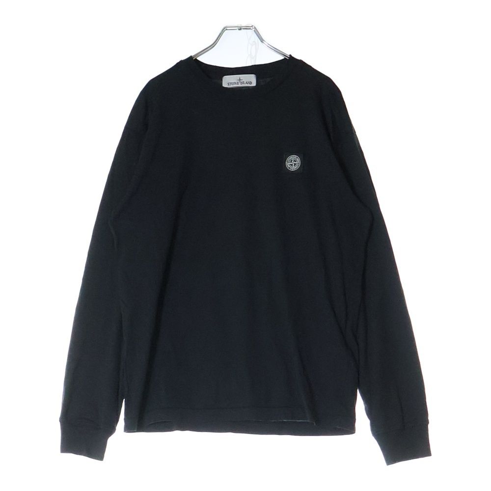【ワッペン欠品】STONE  長袖カットソー 美品】stone island ロゴ ワッペン 長袖 ロンT カットソー S