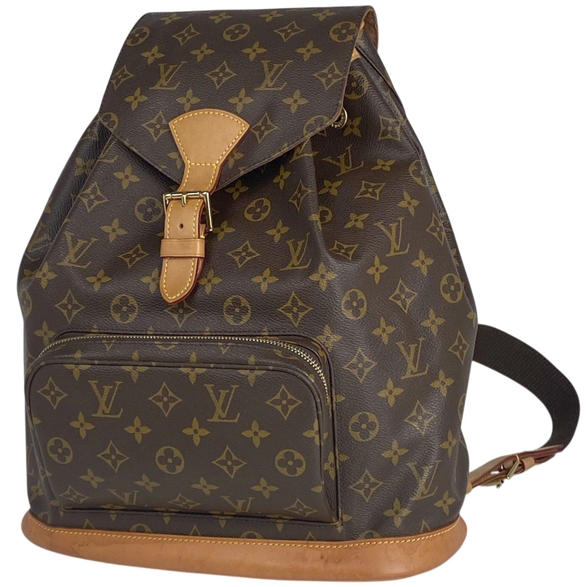 ルイ ヴィトン Louis Vuitton モンスリ GM バックパック デイパック リュック モノグラム ブラウン M51135 レディース