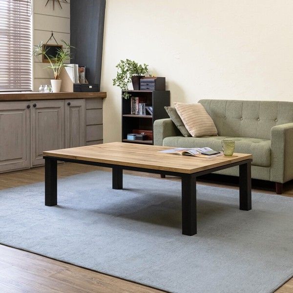 離島不可 日時指定不可 NEW ファッションコタツ 120×80 MWH_OAK_WAL_WH