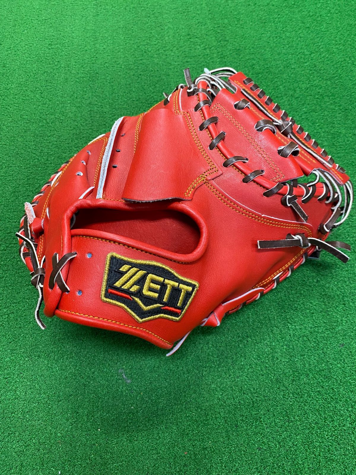 レア】硬式用 グローブ ZETT ゼット グリーン 緑 野球 【美品】 ZETT
