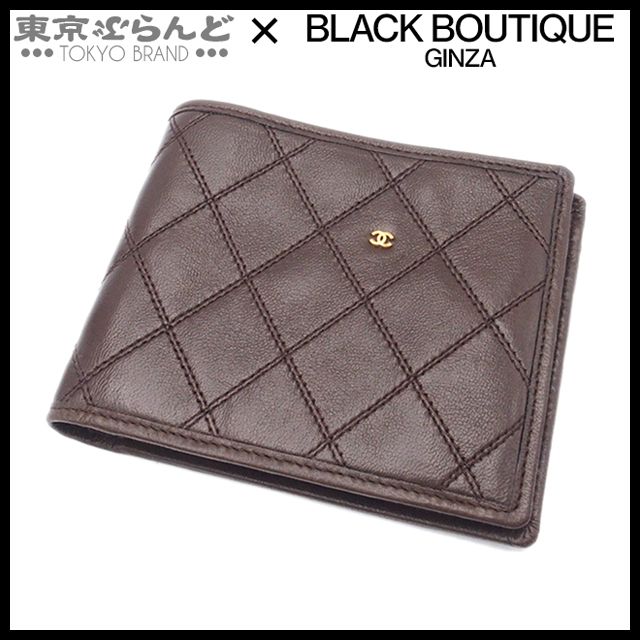 シャネル CHANEL ビコローレ ココマーク 二つ折り財布 1番台