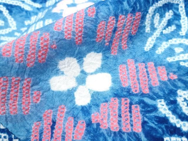 有松鳴海絞り 斜線花文