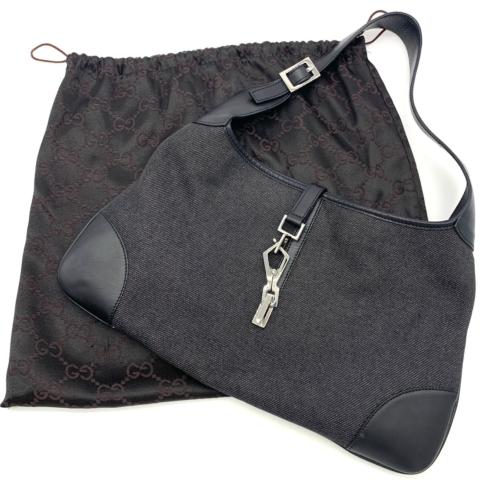 ▽GUCCI/グッチ ワンショルダーバッグ 28628 キャンバス/レザー