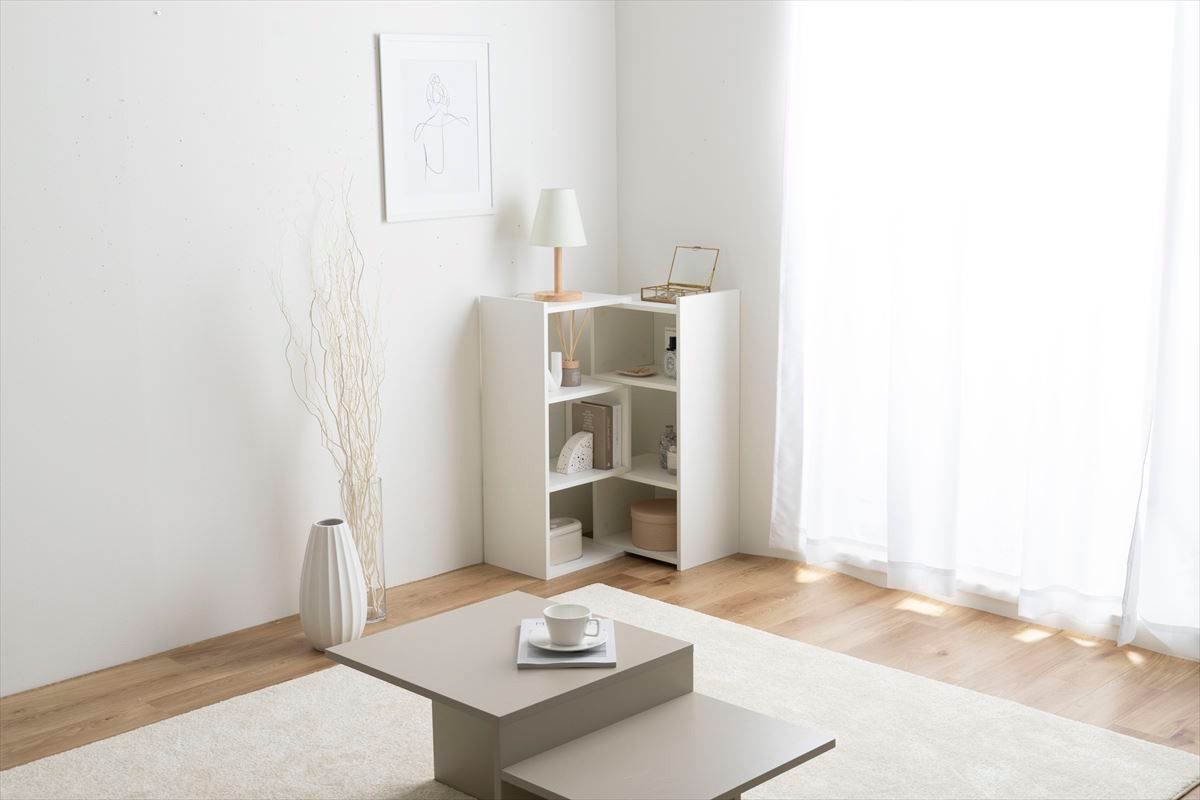 【送料無料】【幅40-75cm】Sunap伸縮ラック 収納 木目調 棚 送料無料】【幅40-75cm】Sunap伸縮ラック 収納 木目調 棚