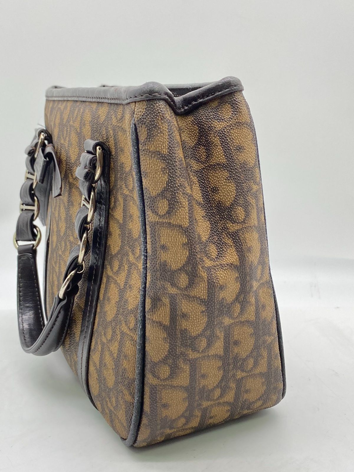 Dior ディオール チェーン トートバッグ トロッター 7857 Christian Dior クリスチャンディオール チェーントートバッグ