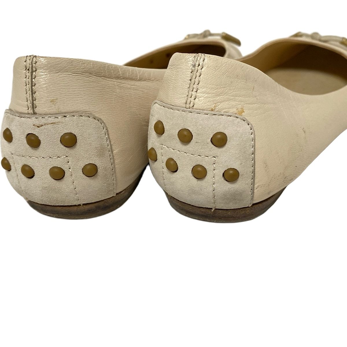 TOD'S(トッズ) フラットシューズ 35 1/2 レディース - ベージュ