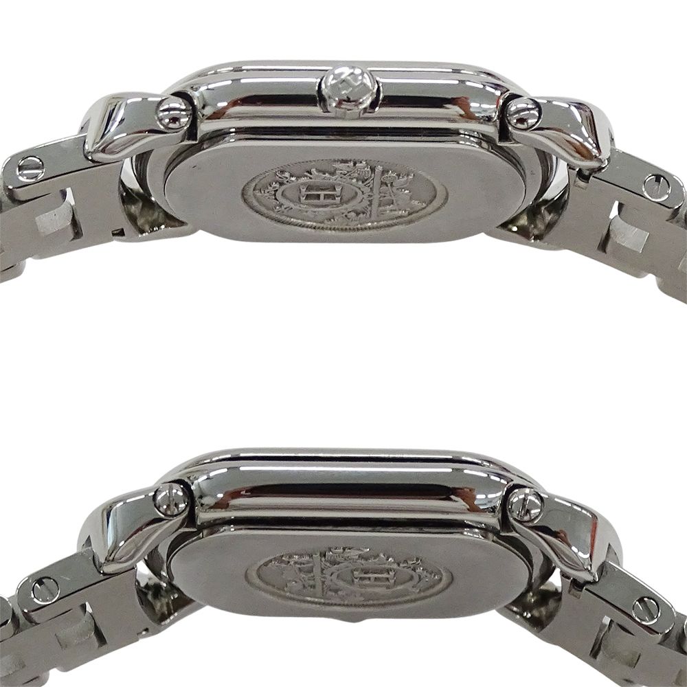 ラリー】HERMES 'エルメス 時計' RA1.210 ホワイト ☆極美品☆