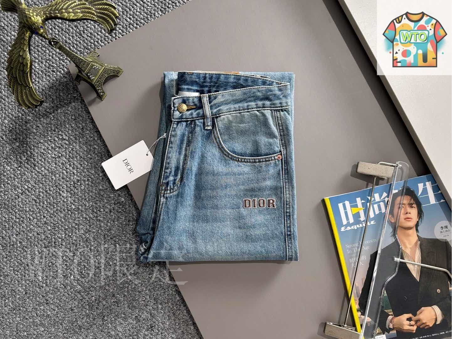 【新品未使用】Dior ジーンズ   10A 今日特価】Dior 2025 Straight Jeans ディオール 2025