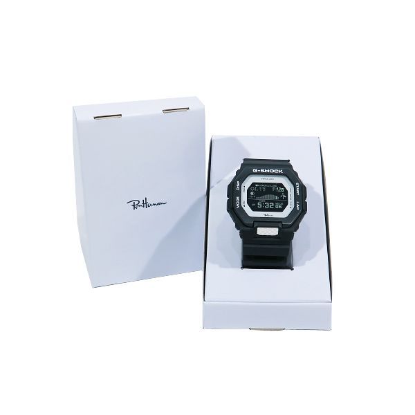 極美品　G-SHOCK GBX-100 RonHerman　ロンハーマン ロンハーマンからG-SHOCK「GBX-100」初の別注モデル、ブラック