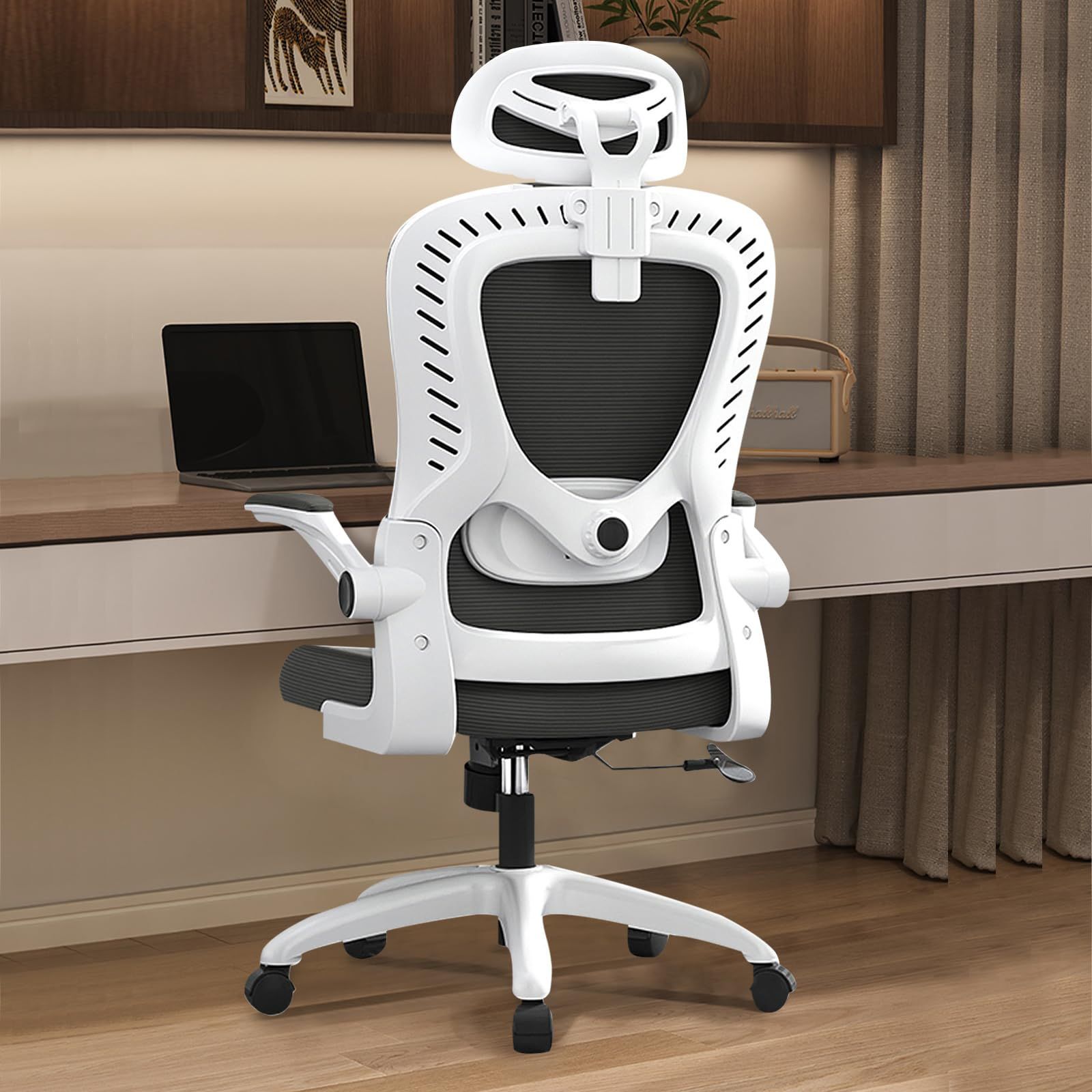 Fuwata オフィスチェア 椅子 パソコンチェア 人間工学デスクチェア S字構-