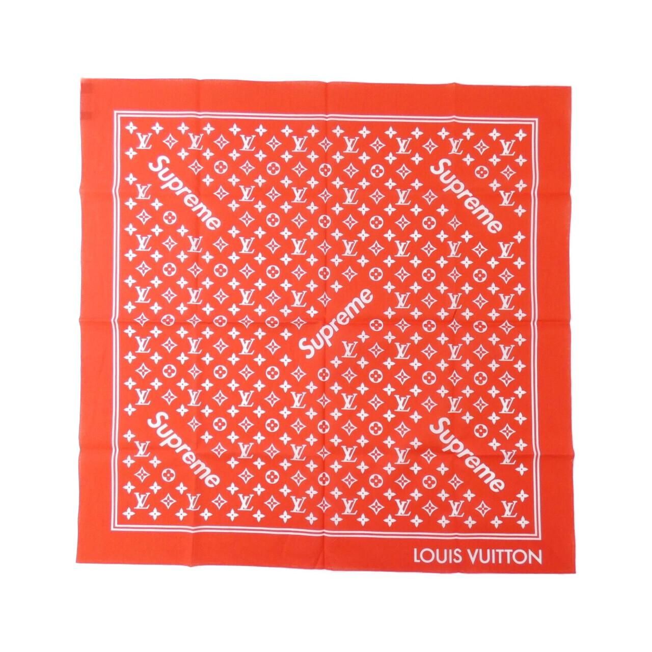 ルイヴィトン (SUPREME) モノグラム バンダナ MP1888 スカーフ ルイ