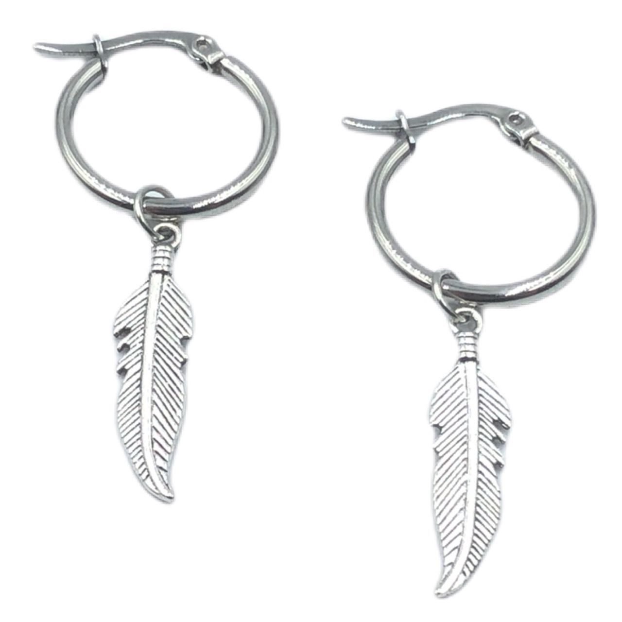 シルバーアクセサリー デザインピアス カレッジリング シルバー