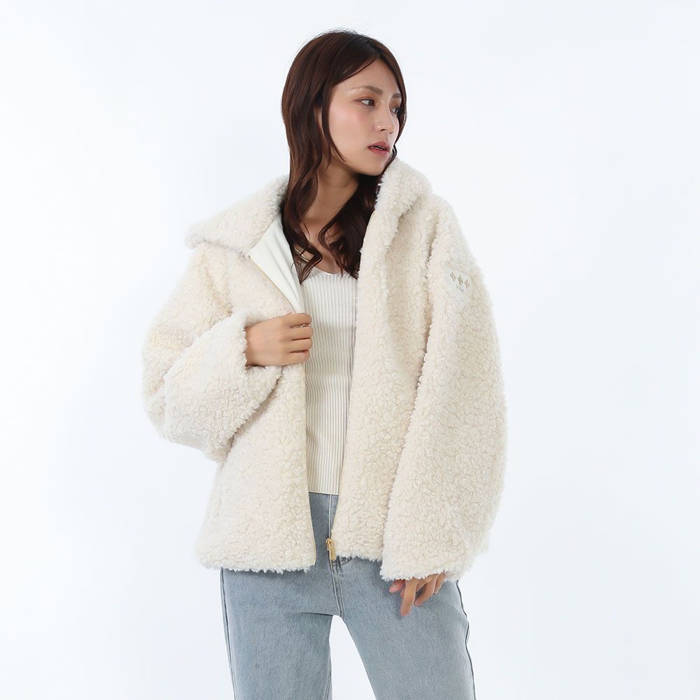 TATRAS タトラス LJXA0042033588 002 IPAMA イパマ ボアブルゾン フーディー アイボリー