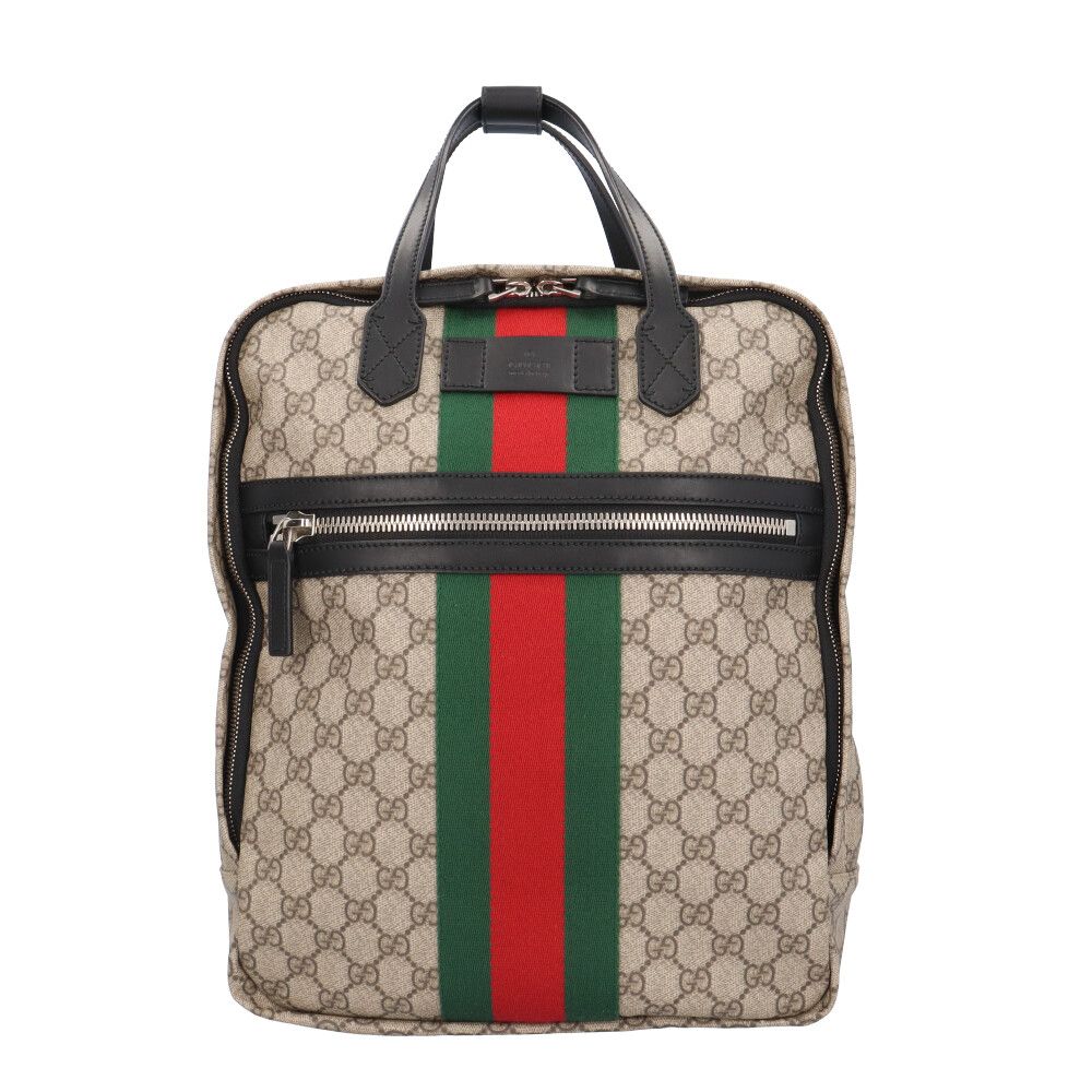 グッチ GGスプリーム シェリーライン リュック・デイパック コーティングキャンバス 495558 ユニセックス  GUCCI  中古 グッチ