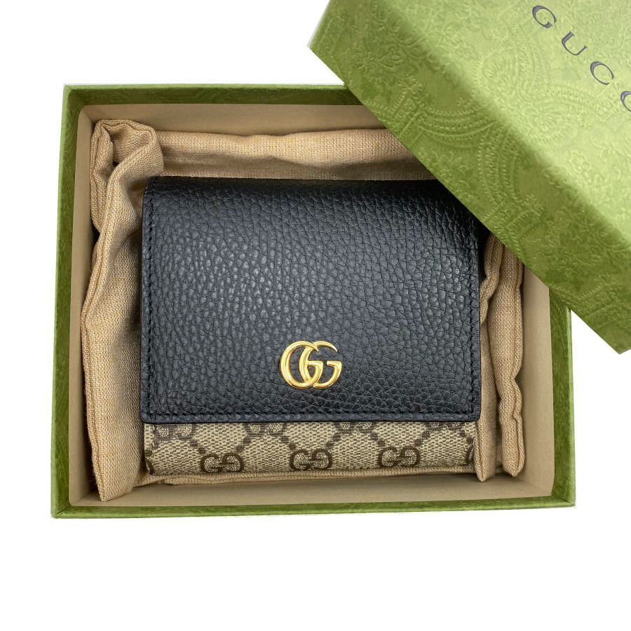 新品】グッチ GUCCI 財布 二つ折り ミディアム ウォレット ミニ