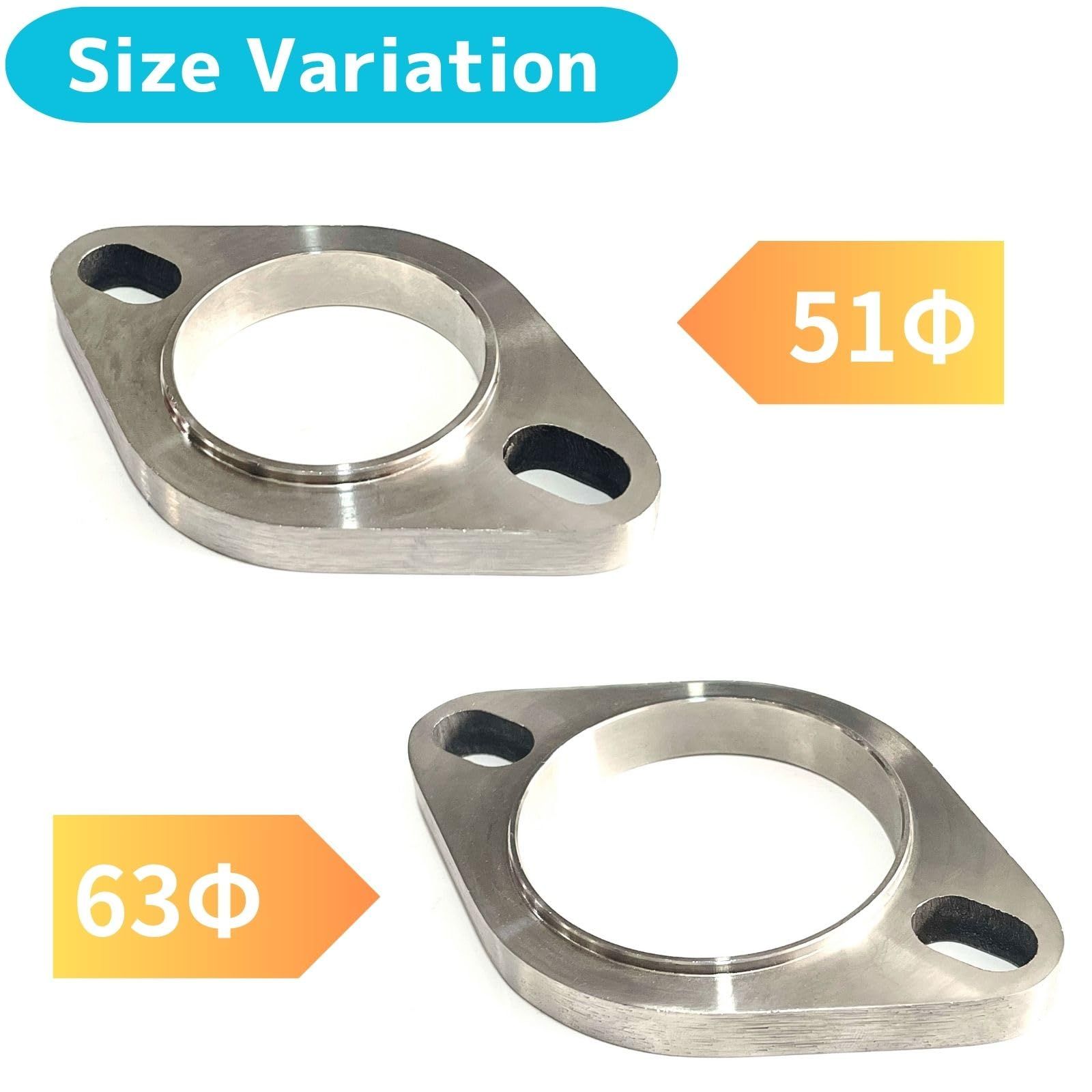 流用 汎用マフラー 60センチタイプ フランジ穴約61～94mm 【公式通販】