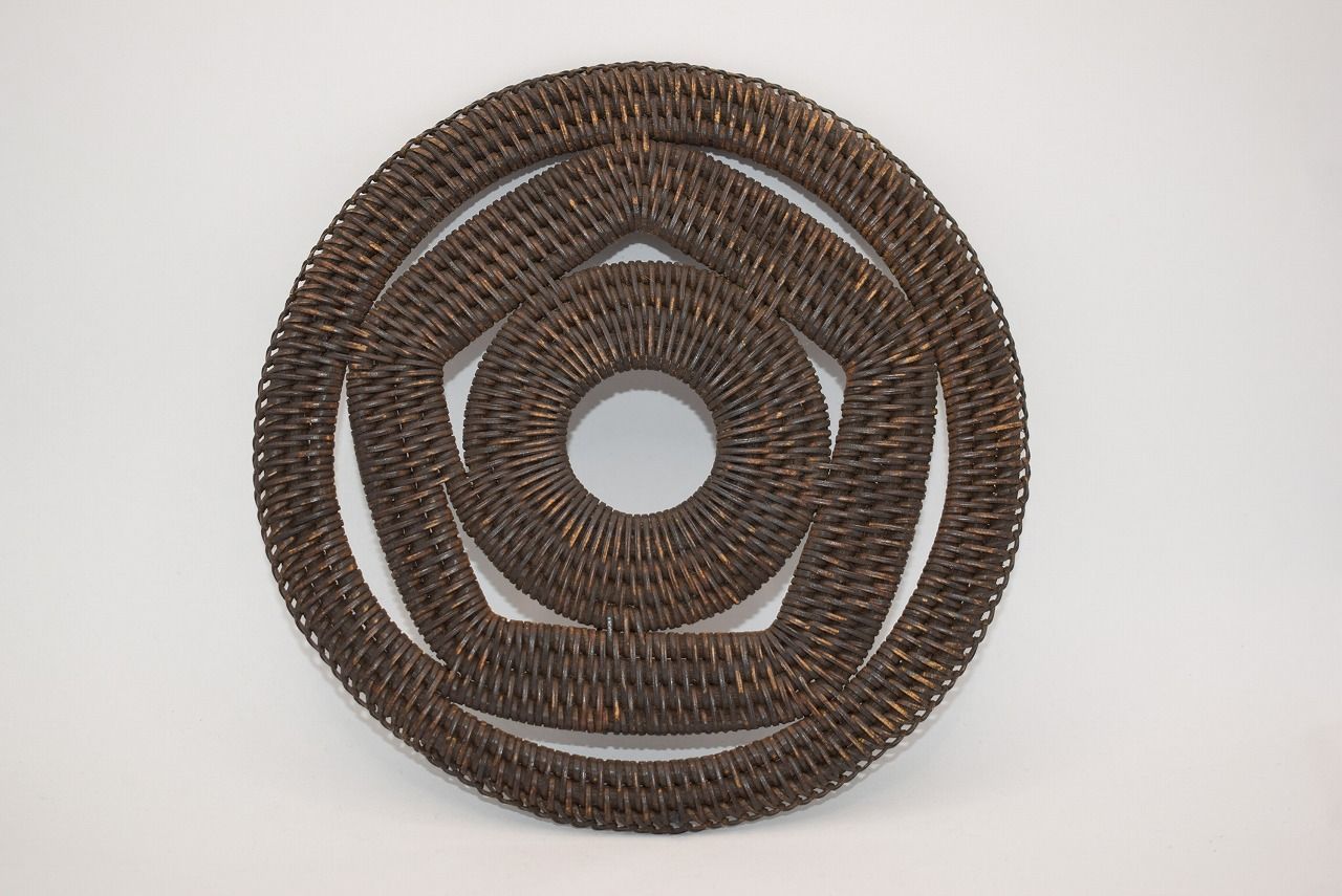 籐組釜敷 御園形