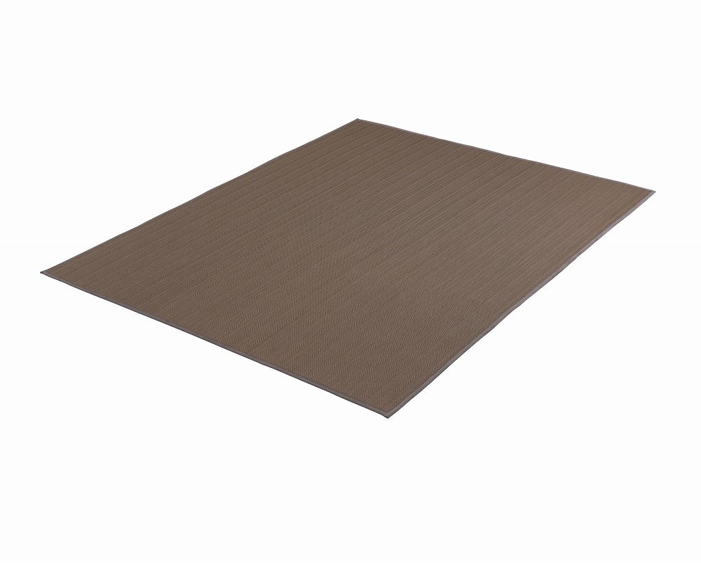 アイリスオーヤマ ラグ カーペット マット リバーシブル ベロア リバーシブルラグ ヘリンボーン×ドットベロア ブラウン IRIS OHYAMA