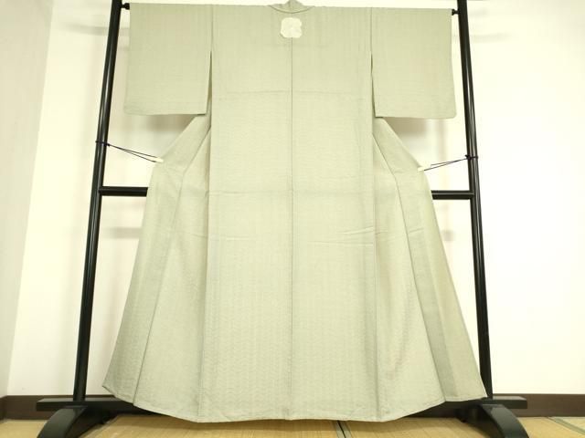 平和屋着物▽小紋 単衣 草葉動物文 洗える着物 DAAT9162az