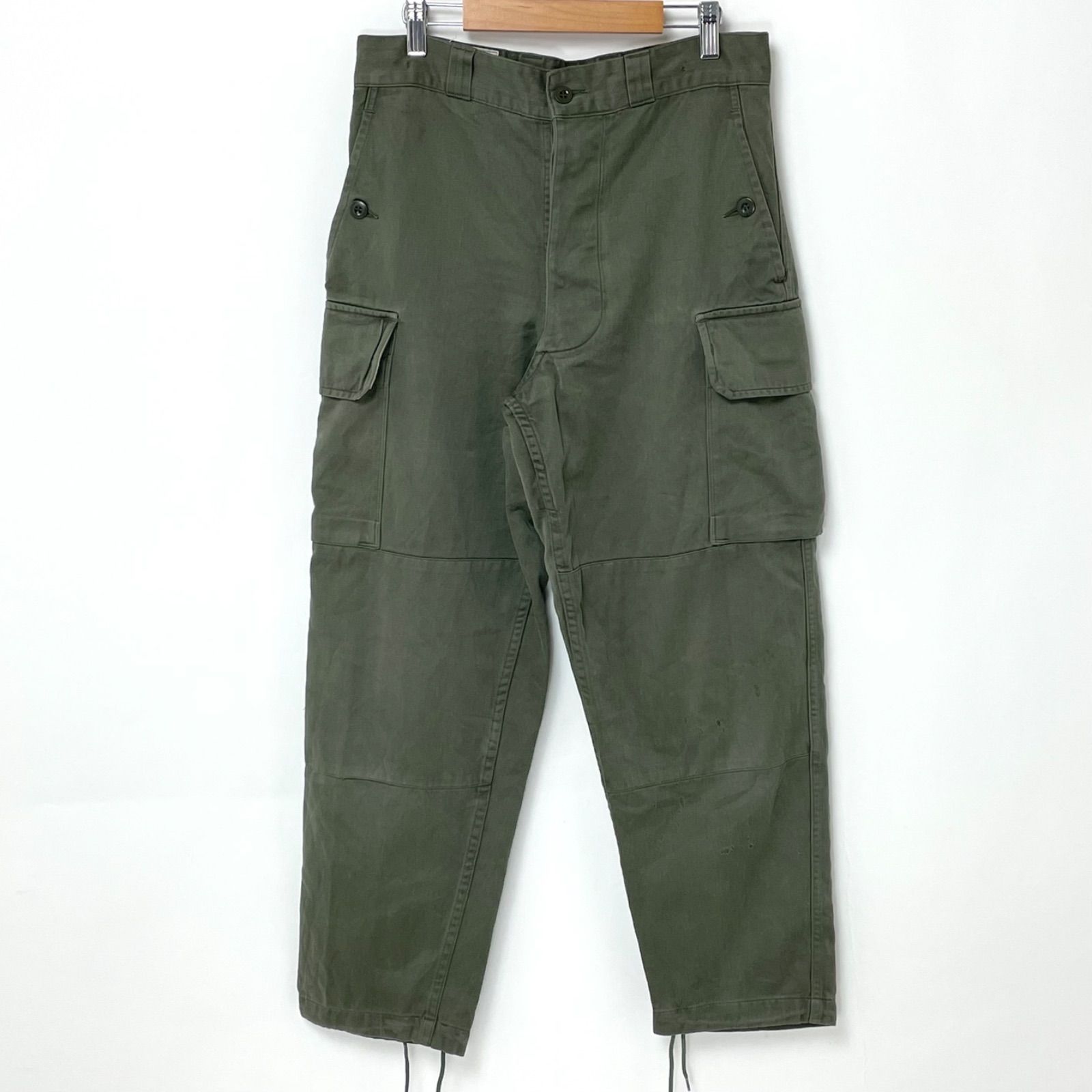 80年製 フランス軍 OD M-64 カーゴパンツ サイズ表記76XC(W80cm/L69cm 