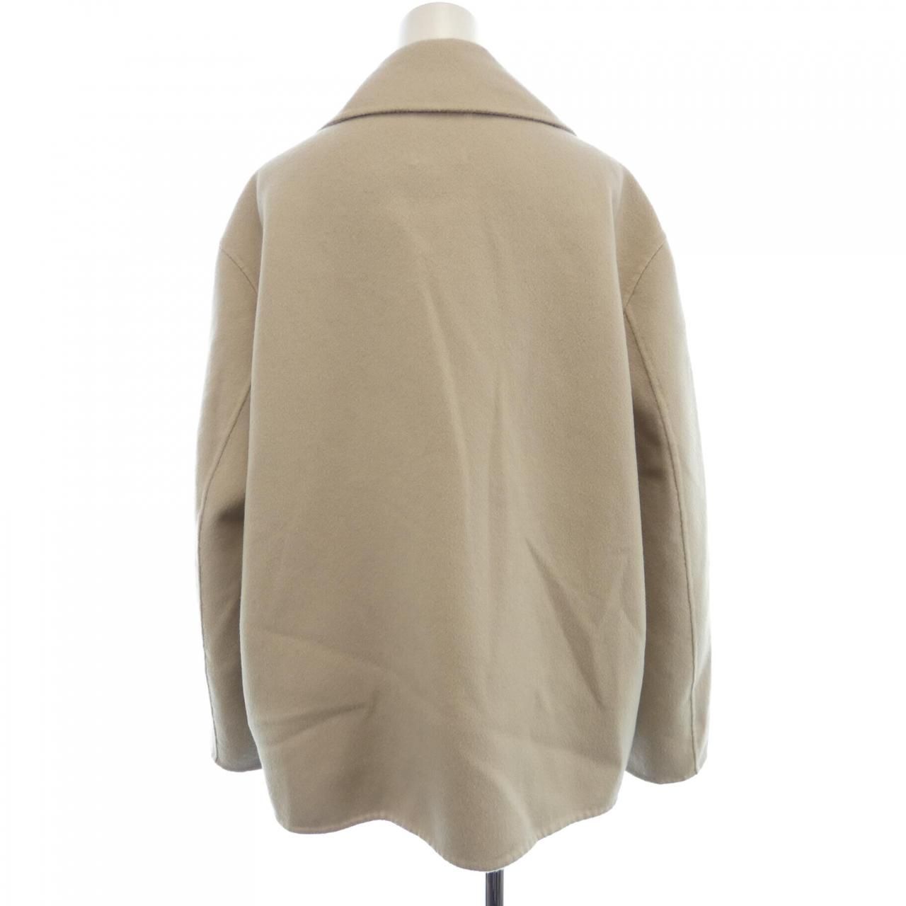 美品☆ Theory ( セオリー ) 2023AW ピーコート Theory 】セオリー ウール ピーコート 4( M )黒 コート
