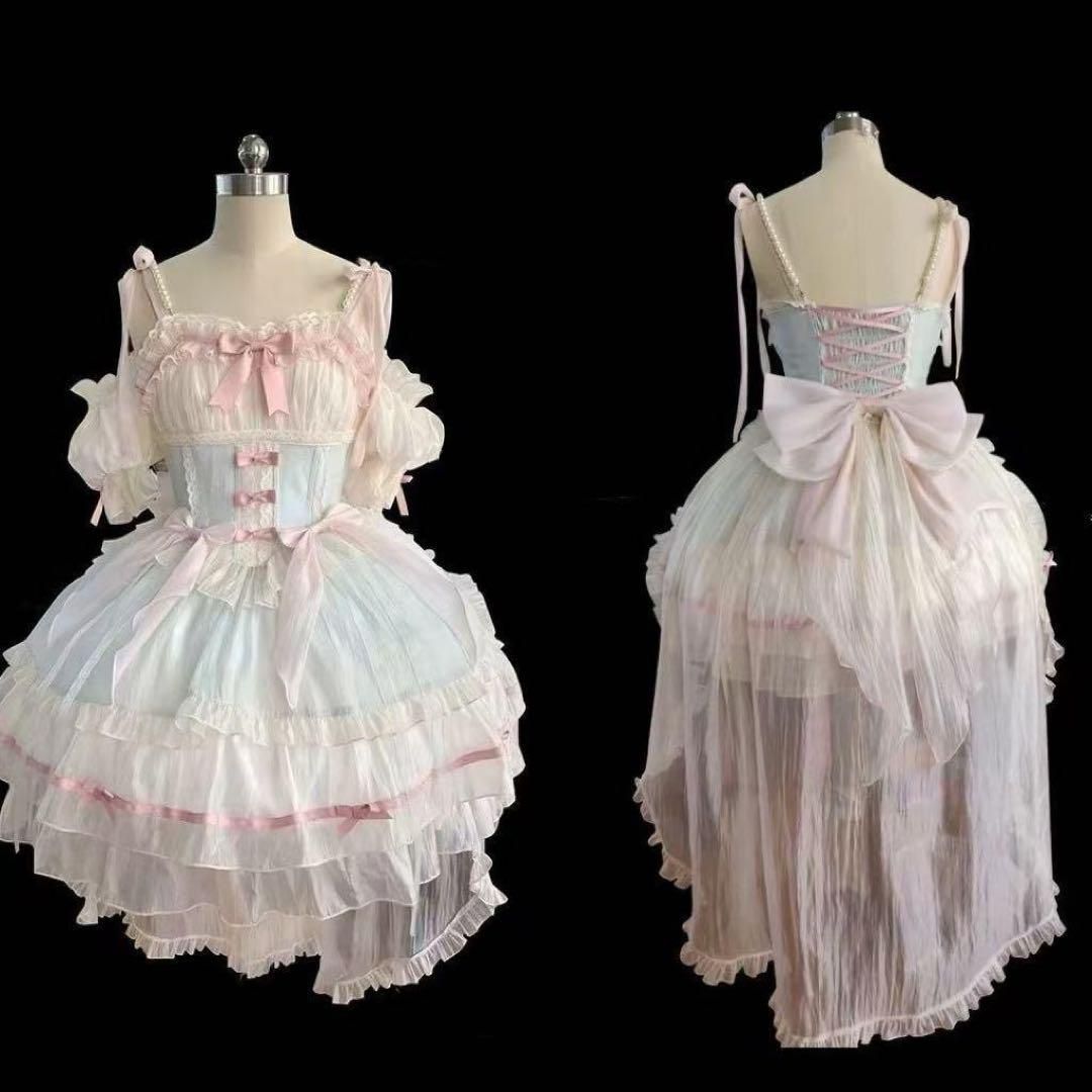 お嬢様 メイド衣装 コスプレ衣装 ワンピース 可愛いドレス ロリータ 仮装 お嬢様 メイド衣装 コスプレ衣装 ワンピース 可愛いドレス