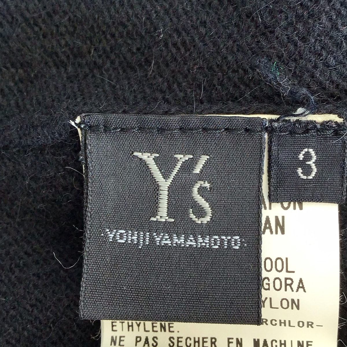 Y's(ワイズ) 長袖セーター サイズ3 L レディース - 黒