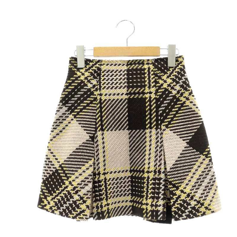 スナイデル SNIDEL 22AW ロービングチェックミニスカート ボックス  