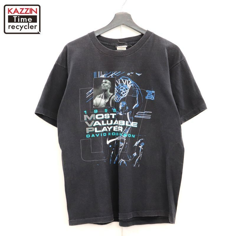 Nike デビッド・ロビンソン 90s USA製 Tシャツ 90s USA製 vintage NIKE NBA MVP DAVID ROBINSON デビッド