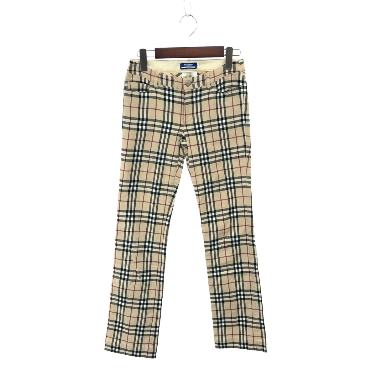 BURBERRY BLUE LABEL バーバリーブルーレーベル ノバチェックパンツ サイズ 36 ベージュ レディース | 241005005231