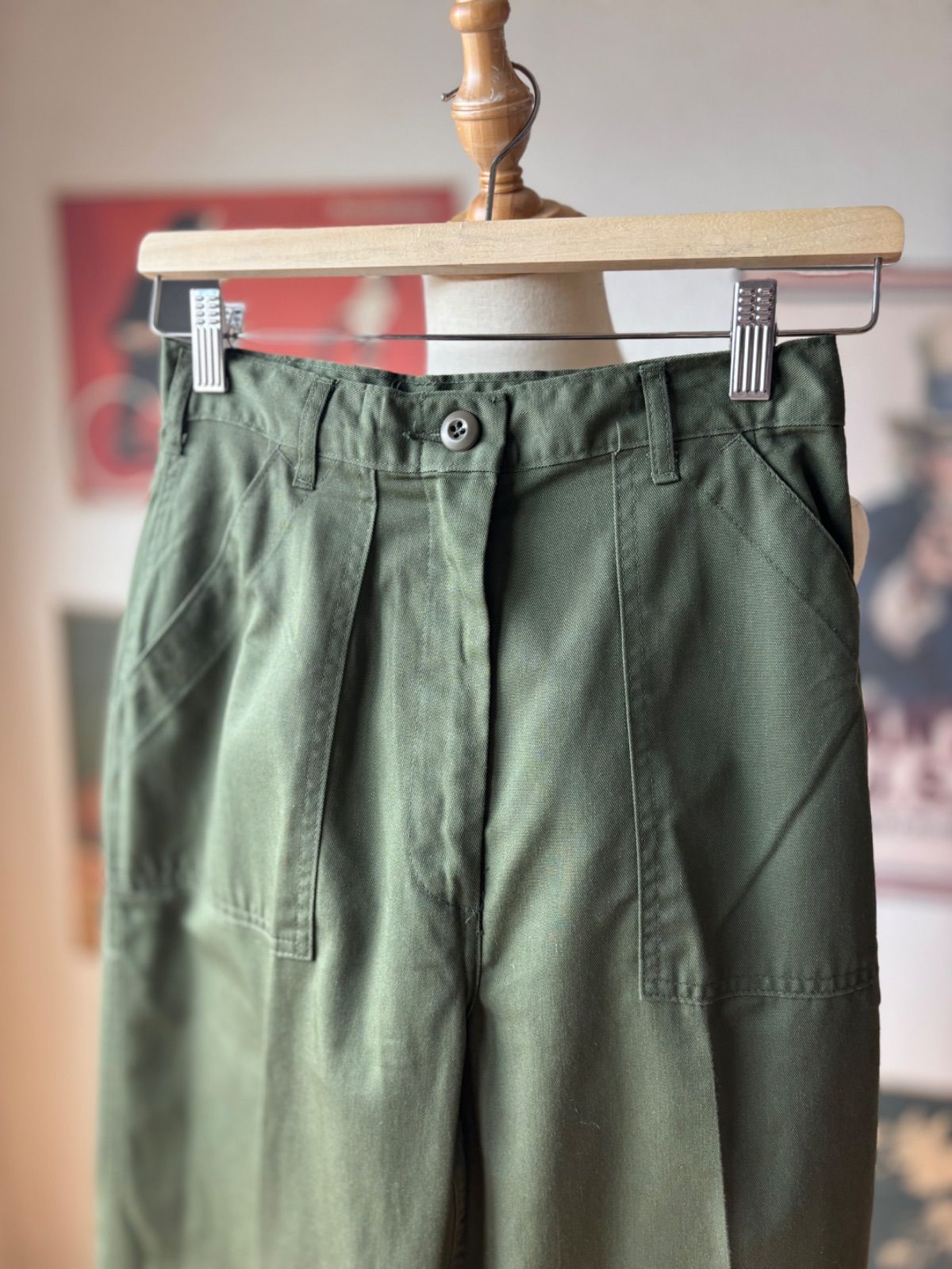 50s 初期タイプ 米軍実物 ベイカー パンツ ユーティリティ OG-107 50s