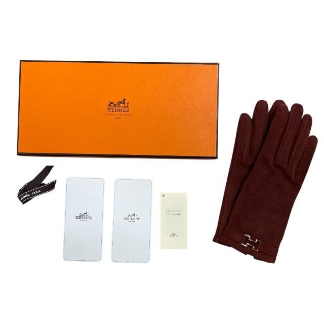 HERMES エルメス グローブ 手袋 アクセサリー 小物 Hロゴ スエード