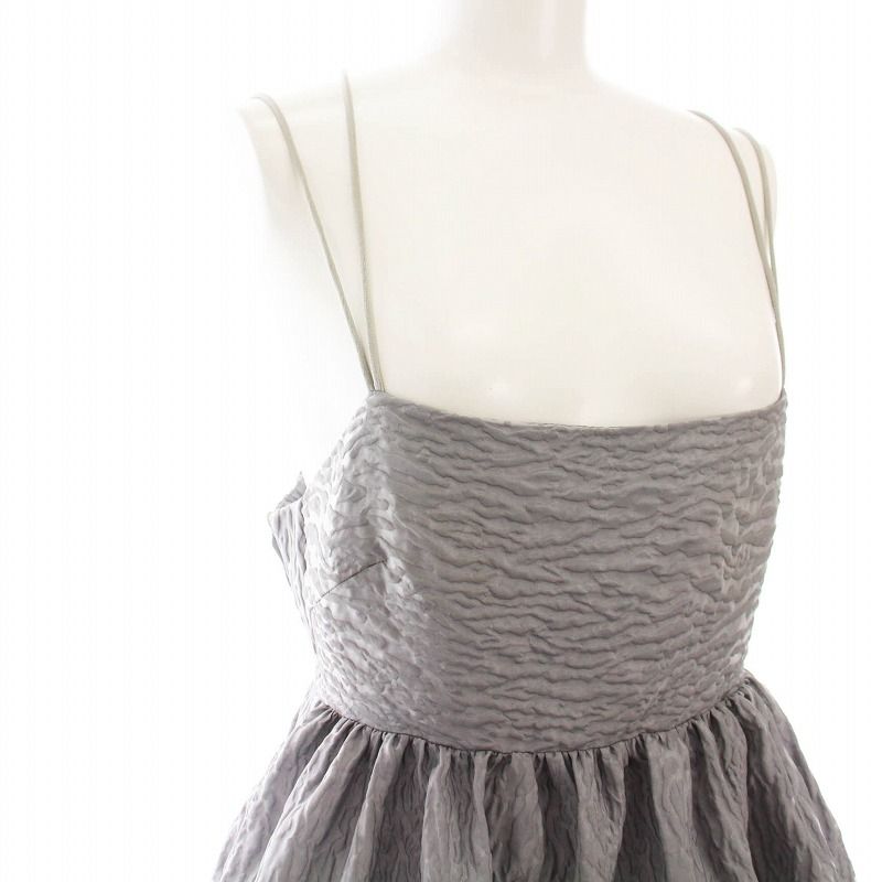 ルシェルブルー LE CIEL BLEU 22SS ZEBRA JACQUARD CAMI DRESS