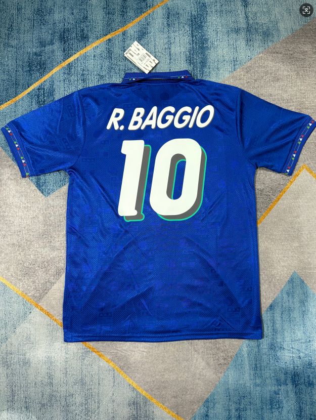 1994年　イタリア製　イタリア代表　ユニフォーム　ロベルト・バッジョ ロベルト バッジョ イタリア代表 ユニフォーム 94 W杯 Lサイズ